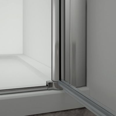 Aica 76x187cm Porte Pivotante Porte De Douche Paroi De Douche En Niche Verre Anticalcaire