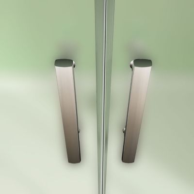 Aica Porte De Douche 80x185cm Porte Battante Verre Satiné Et Anticalcaire Porte Battante En Niche