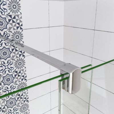 Aica Porte De Douche Coulissante 140x190cm En 8mm Verre Anticalcaire Installation En Niche