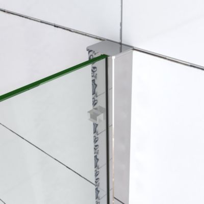 Aica Porte De Douche Coulissante 140x190cm En 8mm Verre Anticalcaire Installation En Niche