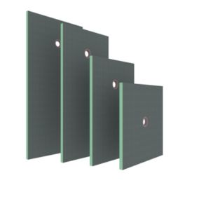 AICA Receveur à carreler en polystyrène - 80 x 80 x 4 cm - recoupable sur mesure