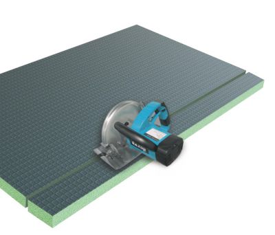 AICA Receveur à carreler en polystyrène - 80 x 80 x 4 cm - recoupable sur mesure