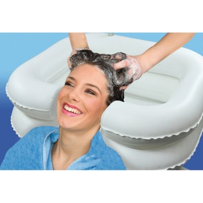 Aidapt VM970 - Bac à Shampooing Gonflable - Idéal pour le lavage assisté des cheveux au lit