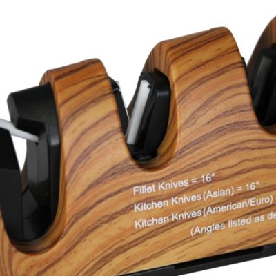 Aiguiseur FISHTEC Wood 3 en 1 couteaux