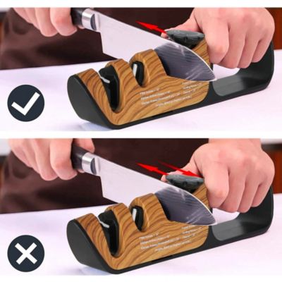 Aiguiseur FISHTEC Wood 3 en 1 couteaux