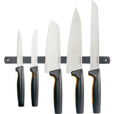 Aimant mural Fiskars 1001483 série forme fonction, 32 cm, noir, avec kit de fixation