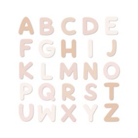 Aimants lettres de l'alphabet rose