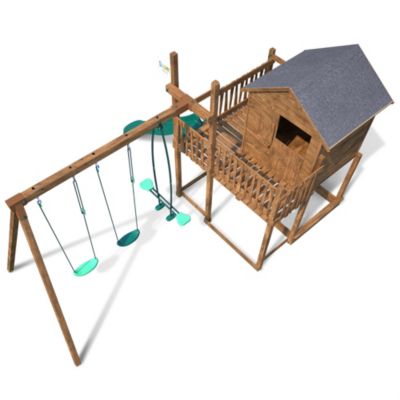 Aire de jeu en bois 5,33 x 3,83 x H.2,71 m, Soulet Tenerife