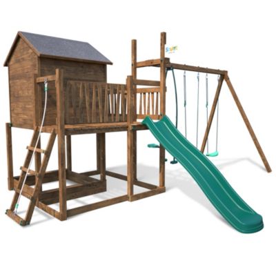 Aire de jeu Soulet Tenerife en bois 5,33 x 3,83 x H. 2,71 m