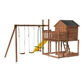 Aire de jeu Soulet Tenerife en bois 5,33 x 3,83 x H. 2,71 m