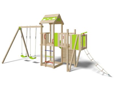 Aire de jeux bois 2,20 m STARRY XPRESSION - 10 enfants