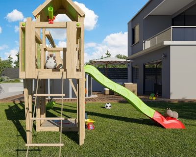 Aire de jeux bois 2,20 m STARRY XPRESSION - 10 enfants