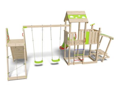 Aire de jeux bois 2,20 m ZESTY XPRESSION XL - 14 enfants