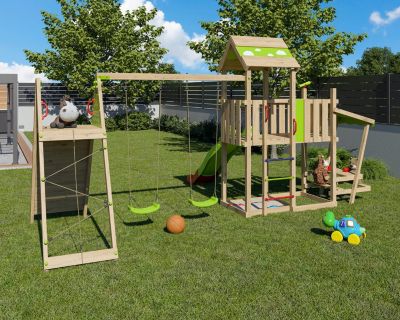 Aire de jeux bois 2,20 m ZESTY XPRESSION XL - 14 enfants