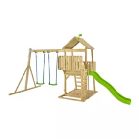 Aire de jeux en bois pour enfant MOOKIE Kingswood avec balançoire