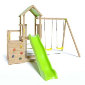 Aire de jeux en bois ULTRA XPERIENCE TRIGANO - 8 enfants