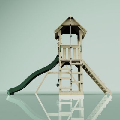 Aire de jeux PolarPlay Vimmerby Aire de jeux portique bois avec toboggan & échelle d'escalade