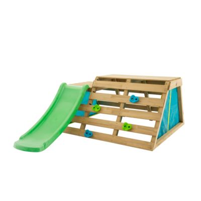 Aire de jeux en bois pour bébé avec balançoire et toboggan – TP Bambin - TP  Toys