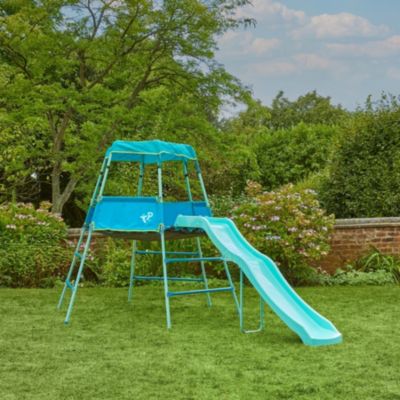 Aire de jeux évolutive AVENTURIER en métal  bleu