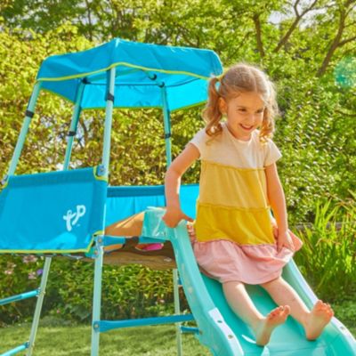 Aire de jeux évolutive AVENTURIER en métal  bleu