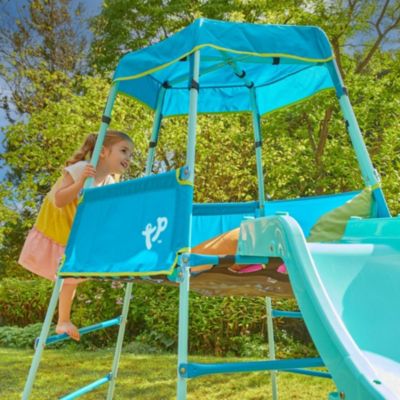 Aire de jeux évolutive AVENTURIER en métal  bleu