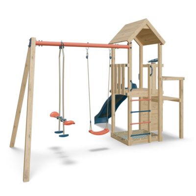 Aire de jeux Xchange Player bois poutre métal