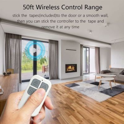 Alarme de porte avec sirène puissante de 130 dB, alarme magnétique sans fil pour porte et fenêtre pour la maison et le bureau