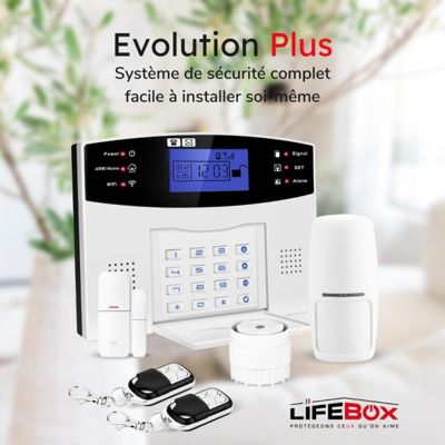 Alarme maison sans fil gsm 4G et 3 caméras wifi kit ip3
