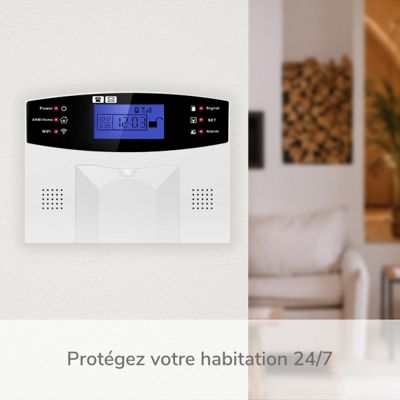 Alarme maison sans fil gsm 4G et 3 caméras wifi kit ip3