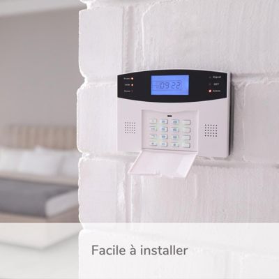 Alarme maison sans fil gsm 4G et 3 caméras wifi kit ip3