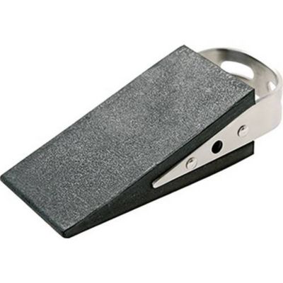 ALCO butoir de porte 2854 en caoutchouc et acier inoxydable, 12,5 x 5 x 3 cm