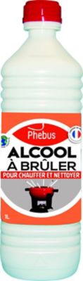 Alcool à brûler pour chauffer et nettoyer Phebus 1L