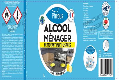 Alcool ménager senteur citron 1L