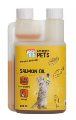 Aliment complémentaire soutien articulaire / immunitaire chat, huile saumon 2 x 250 ml