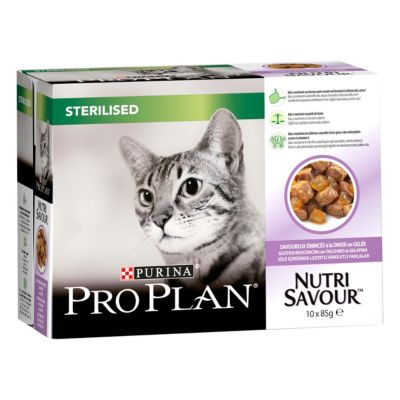 Aliment Pour Chat Sterilise Pro Plan Dinde 10 X 85g Castorama