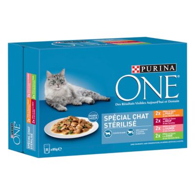 Aliment pour chat stérilisé One Spécial chat Stérilisé Effilés en