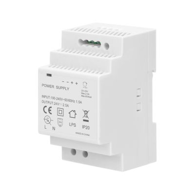 Alimentation Courant Continu 24v 2,5a 60w - 3 Modules - Transformateur 220v - 24v Cc