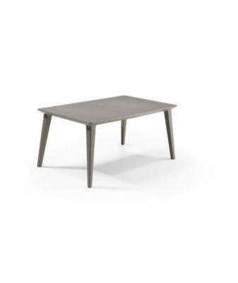 ALLIBERT JARDIN Table Lima 160 6 personnes - Design contemporain - Cappucino