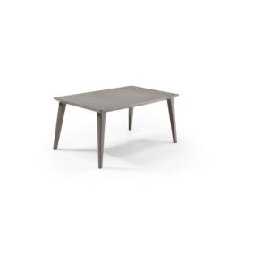 ALLIBERT JARDIN Table Lima 160 6 personnes - Design contemporain - Cappucino