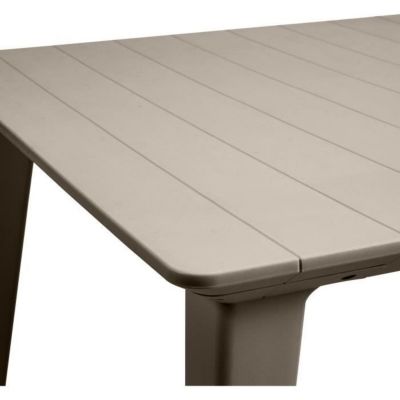 ALLIBERT JARDIN Table Lima 160 6 personnes - Design contemporain - Cappucino