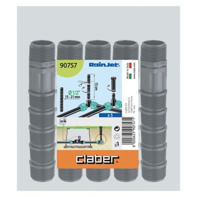 Allonge filetée 1/2"-1/2" Claber en Polypropylène (PP)