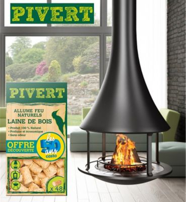 Allume feu laine de bois