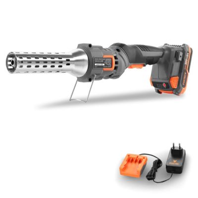 Allume-feu sans fil - FUXTEC FX-E1CL20 - 20V pour barbecue et charbon, 550 degrés C - Set avec batterie 2Ah et chargeur 1A