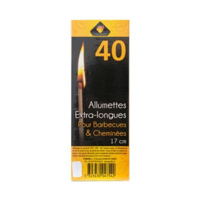 Allumette extra longue 17cm boite  40pcs