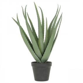 Aloe vera artificiel en pot 45cm