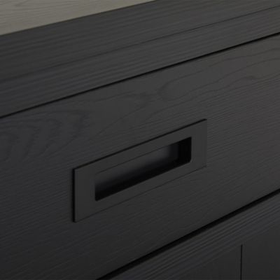 ALPHA - Ensemble Buffet 4 Portes et Table Repas Ovale 230cm