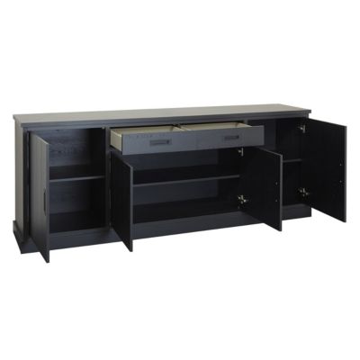 ALPHA - Ensemble Séjour Complet et Table Repas Ovale 230cm