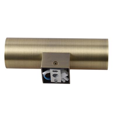ALPINALUZ Applique Murale Bronze Vieilli  Lumière Double Haut/Bas, 2 Douilles GU10, Métallique, Ampoules Non Incluses