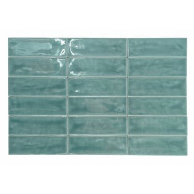 Altea Teal Série Revêtement grès cérame premium 5x15 cm.
