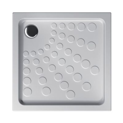 Alterna Seducta Receveur Antidérapant à poser ou à encastrer, 90x90cm, en Céramique, Blanc (5722L003M)